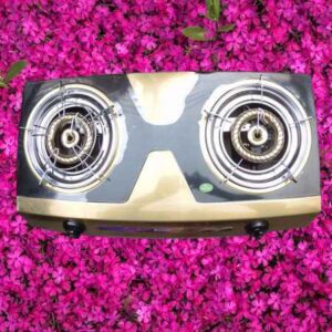 Kiam Gas Stove Steel Double Burner  | Model tsr-2022
