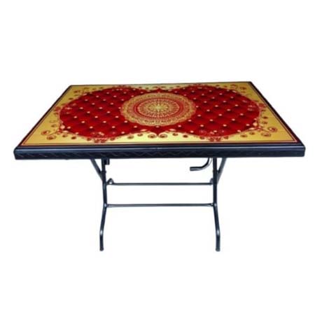 Deco Table 4 Seat S/L Print Royal Red | RFL
