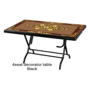 Deco Table 4 Seat S/L Print Spark Black | RFL