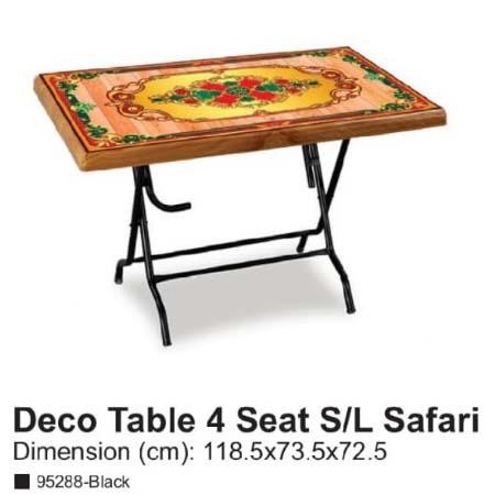 Deco Table 4 Seat S/L Print Safari | RFL