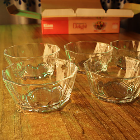 Glass Bowl 6Pcs Set K-502 | Kiam Glass Ware - Image 2